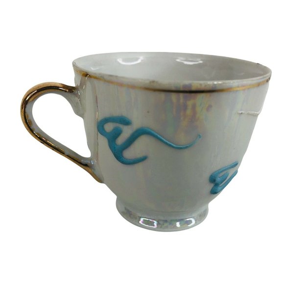 Lustreware Moriage Dragon Espresso Cup And Saucer Set 3 OZ Teacup Demitasse - Picture 6 of 11